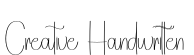Creative Handwritten字体预览图