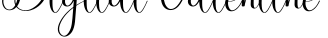 Digital Valentine字体预览图