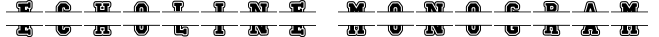 Echoline Monogram字体预览图