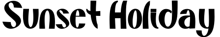 Sunset Holiday字体预览图