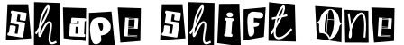 Shape Shift One字体预览图
