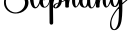 Stephany字体预览图