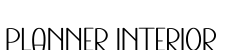 Planner Interior字体预览图