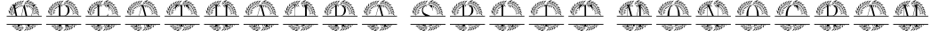Wreathaura Split Monogram字体预览图