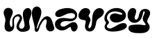 Whavey字体预览图