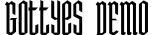 Gottyes DEMO字体预览图