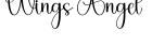 Wings Angel字体预览图