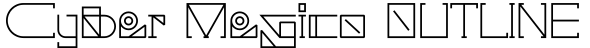 Cyber Megico OUTLINE字体预览图
