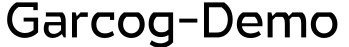 Garcog-Demo字体预览