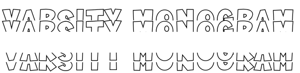 Varsity Monogram字体预览图