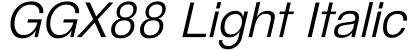 GGX88 Light Italic字体预览图