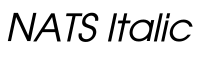 NATS Italic字体预览