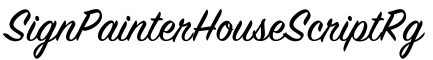 SignPainterHouseScriptRg字体预览图