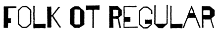 Folk OT Regular字体预览