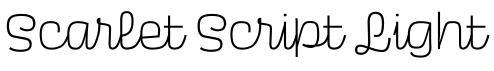 Scarlet Script Light字体预览图