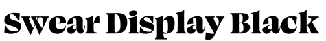 Swear Display Black字体预览