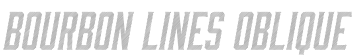 Bourbon Lines Oblique字体预览