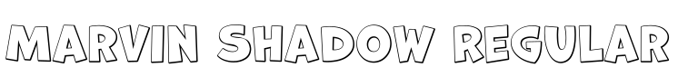 Marvin Shadow Regular字体预览图
