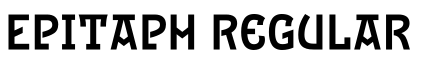 Epitaph Regular字体预览图