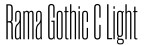 Rama Gothic C Light字体预览图