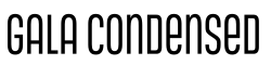 Gala Condensed字体预览图