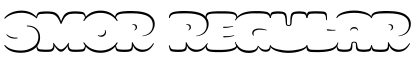 SMOR Regular字体预览图