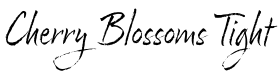 Cherry Blossoms Tight字体预览