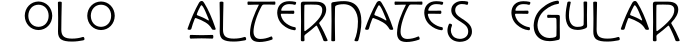 Kolo LP Alternates Regular字体预览