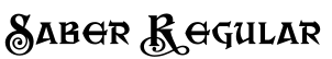 Saber Regular字体预览图