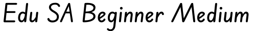 Edu SA Beginner Medium字体预览图