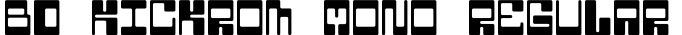 BD Kickrom Mono Regular字体预览图