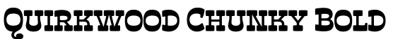Quirkwood Chunky Bold字体预览图
