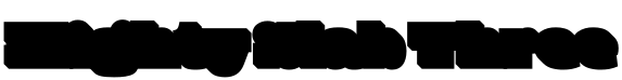 Mighty Slab Three字体预览