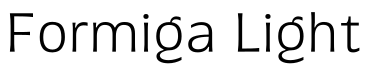 Formiga Light字体预览图