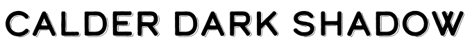 Calder Dark Shadow字体预览