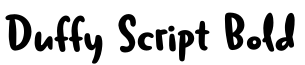 Duffy Script Bold字体预览