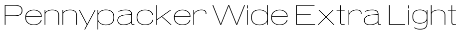 Pennypacker Wide Extra Light字体预览图