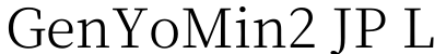GenYoMin2 JP L字体预览图