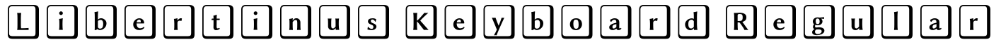 Libertinus Keyboard Regular字体预览