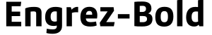 Engrez-Bold字体效果图