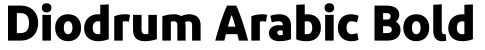Diodrum Arabic Bold字体效果图