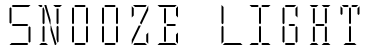 Snooze Light字体效果图