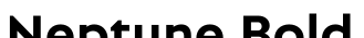 Neptune Bold字体效果图