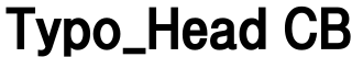 Typo_Head CB预览图片