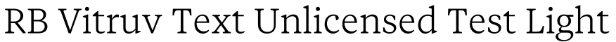 RB Vitruv Text Unlicensed Test Light预览图片
