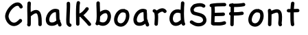 ChalkboardSEFont预览图片