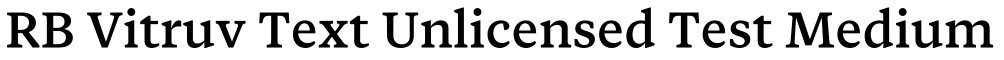 RB Vitruv Text Unlicensed Test Medium预览图片
