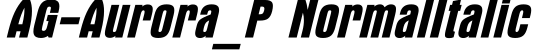 AG-Aurora_P NormalItalic预览字体图片