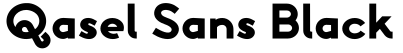 Qasel Sans Black字体效果图
