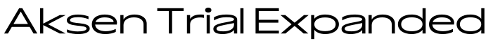 Aksen Trial Expanded字体效果图